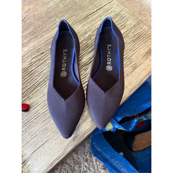 Rothy’s The Point Maritime Navy Flats sz 10.5 EUC - Picture 2 of 7